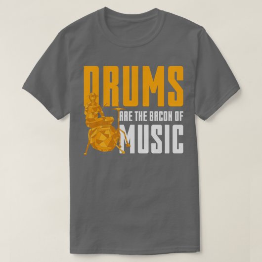 Drummer Gift Percussion Rock Music Drums T-shirt (Design voorkant)