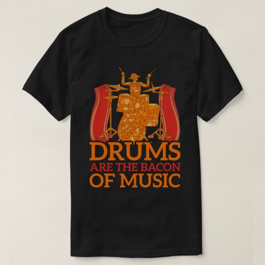 Drummer Gift Rock Music Percussion Drums T-shirt (Design voorkant)
