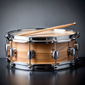 Drummer Girl Cute Paarse en White Text T-shirt