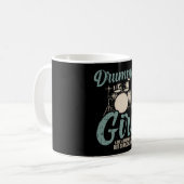 Drummer Girl | Drums Drummer Gift Koffiemok (Voorkant links)