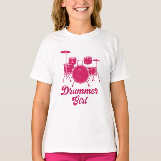 Drummer Girl | Drums Drummer Gift T-shirt (Voorkant)