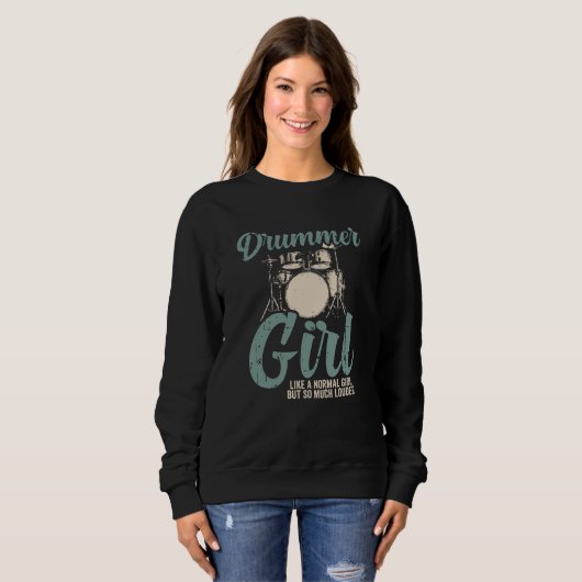 Drummer Girl | Drums Drummer Gift Trui (Voorkant volledig)