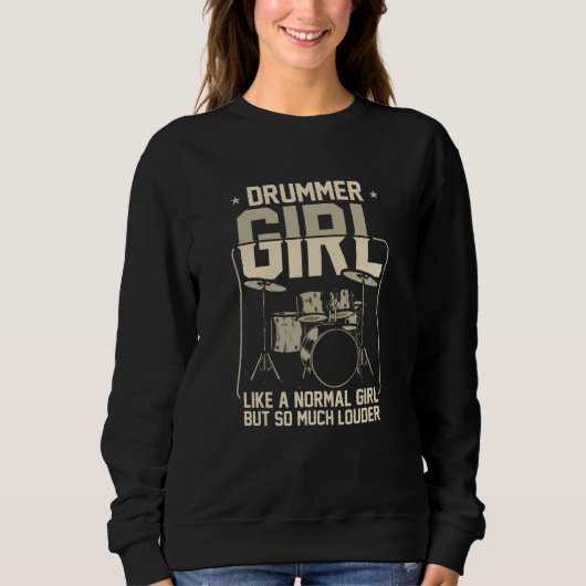 Drummer Girl | Drums Drummer Gift Trui (Voorkant)