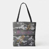 Drummer Girl Drumsticks Percussion Band Drumming Tote Bag (Achterkant)