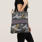 Drummer Girl Drumsticks Percussion Band Drumming Tote Bag (Dichtbij)