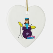 Drummer Girl Keramisch Ornament (Rechts)