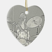 Drummer Girl Ornament (Rechts)