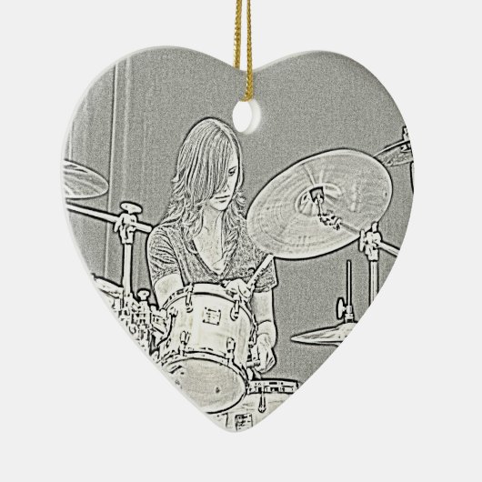 Drummer Girl Ornament (Rechts)