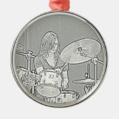Drummer Girl Ornament (Voorkant)