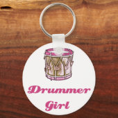Drummer Girl Sleutelhanger (Voorkant)