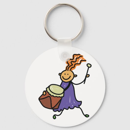 Drummer Girl Sleutelhanger (Voorkant)