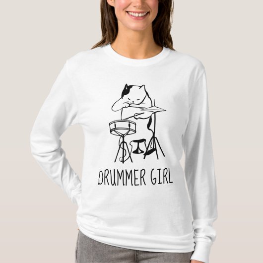 DRUMMER GIRL T-Shirts (Voorkant)