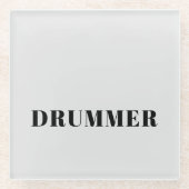 Drummer glas onderzetter (Voorkant)