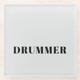Drummer glas onderzetter