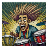 Drummer Glossy Poster (Voorkant)