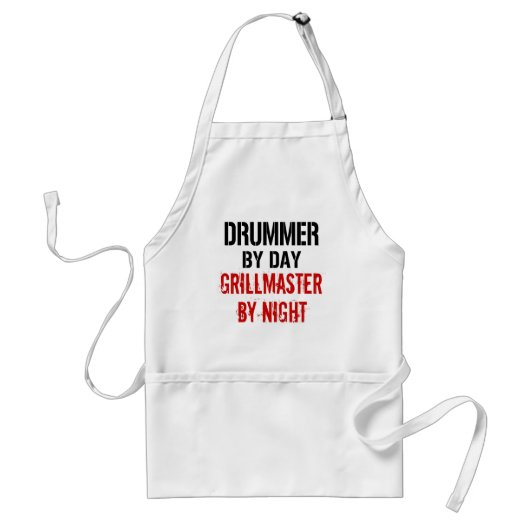 Drummer Grillmaster Standaard Schort (Voorkant)