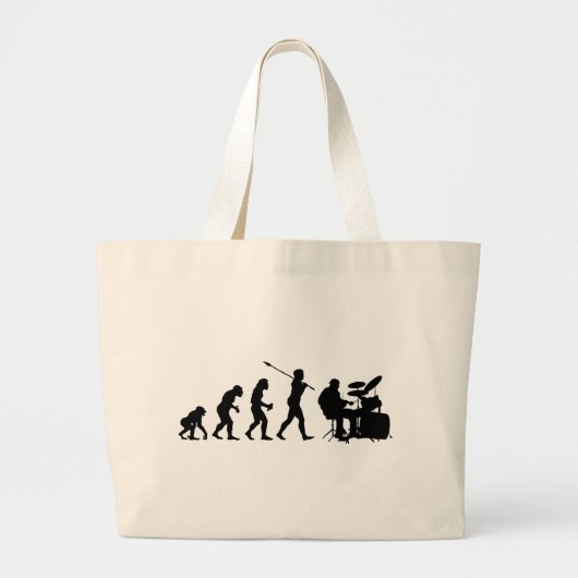 Drummer Grote Tote Bag (Voorkant)