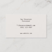 Drummer Grunge Drumsticks Monogrammed Visitekaartje (Achterkant)