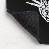 Drummer Halloween Skeleton Hand Rock en Roll Drum Muismat (Hoek)