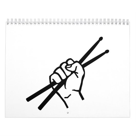 Drummer handdrumsticks kalender (Hoes)