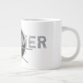 Drummer Hard Rock Minimal Music Lover Stijlvol Coo Grote Koffiekop (Rechts)