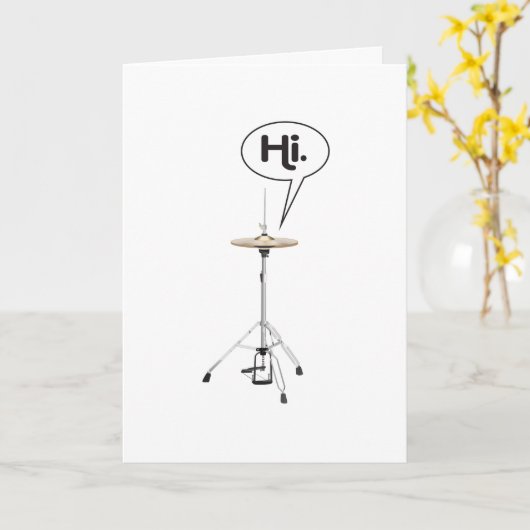 Drummer Hi-Pet Cymbals wordt snel beter Kaart (Gele Bloem)