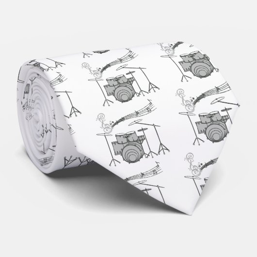 Drummer I Am_ Stropdas (Opgerold)