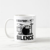 Drummer I Vernietig Stilte Koffiemok (Links)