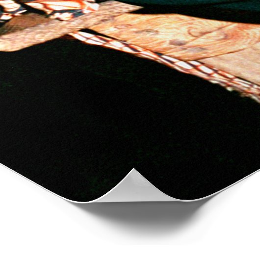 Drummer in Banjul, Gambia, West-Afrika Poster (Hoek)