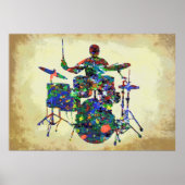 DRUMMER IN FASE POSTER (Voorkant)