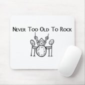 Drummer is nooit te oud om te roteren muismat (Met muis)