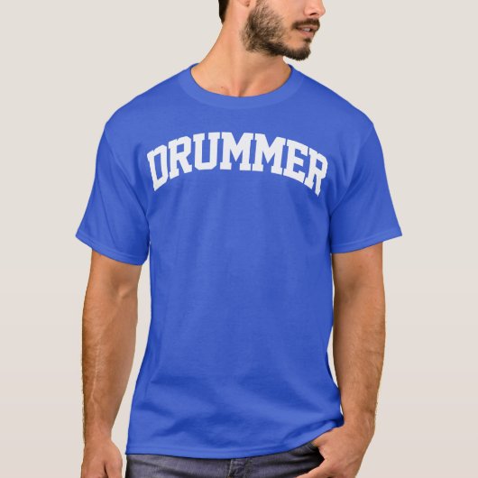 Drummer Job Varsity Arch jongen T-shirt (Voorkant)