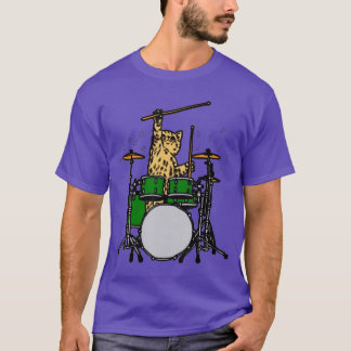 Drummer Kat Muziek Liefhebber Muzikant Speeltde Tr T-shirt