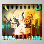 Drummer Kerel, Copyright karen J Williams Poster (Voorkant)