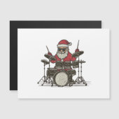 Drummer Kerstmis Grappig Vintage Sint Drumspelend (Voorkant / Achterkant)