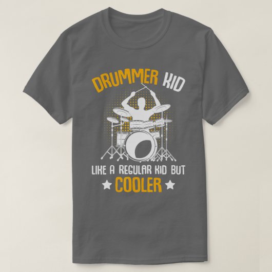 Drummer Kind Drumming Percussionist Drums Kinder j T-shirt (Design voorkant)