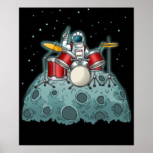 Drummer Kinder Drummer Gift Drumming Percussie Poster (Voorkant)