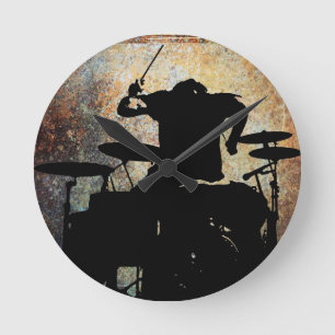 Drummer-klok, Copyright Karen J Williams Ronde Klok