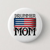 Drummer mama ronde button 5,7 cm (Voorkant)