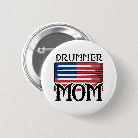 Drummer mama ronde button 5,7 cm (Voorkant /achterkant)