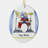 Drummer - Mannelijk Keramisch Ornament (Rechts)