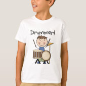 Drummer - Mannelijke overhemden en cadeautjes T-shirt (Voorkant)
