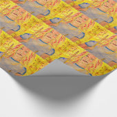 drummer meisjes rocksteen cadeaupapier (Hoek)