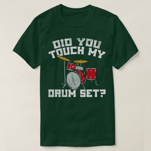 Drummer Mijn Drum Set 2 T-shirt (Design voorkant)