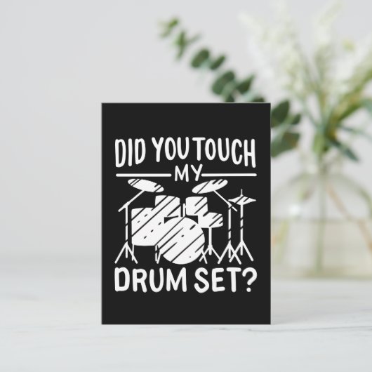 Drummer - Mijn drumset Briefkaart (Staand voorkant)