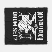 Drummer - Mijn drumset Fleece Deken (Voorkant (Horizontaal))