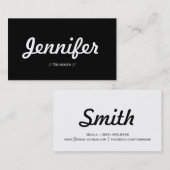 Drummer - Minimale Eenvoudige samenstelling Visitekaartje (Voorkant / Achterkant)