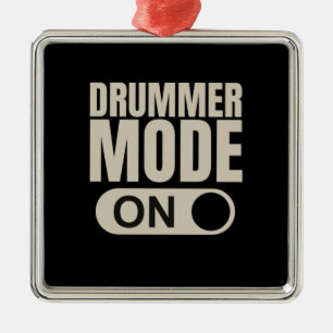 Drummer-modus aan metalen ornament