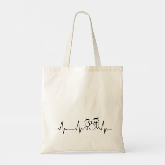 Drummer Music Bag Tote Bag (Achterkant)