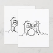 Drummer Music Design One-Line Drums (Voorkant / Achterkant)